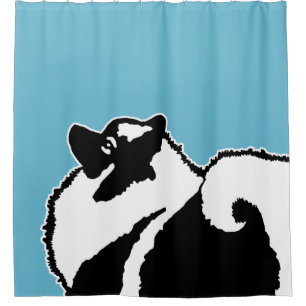 Keeshond Graphics  - Cute Original Dog Art Shower Curtain
