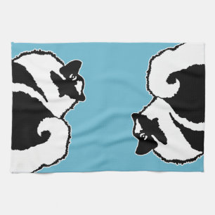 Keeshond Graphics  - Cute Original Dog Art Tea Towel