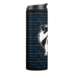 Keeshond Graphics  - Cute Original Dog Art Thermal Tumbler
