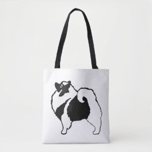Keeshond Graphics  - Cute Original Dog Art Tote Bag