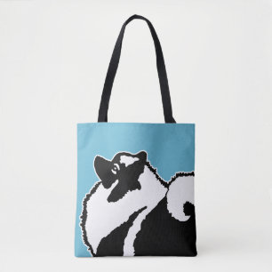 Keeshond Graphics  - Cute Original Dog Art Tote Bag