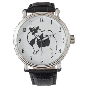 Keeshond Graphics  - Cute Original Dog Art Watch