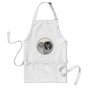 Keeshond Graphics Keeshond Mum and Son Standard Apron