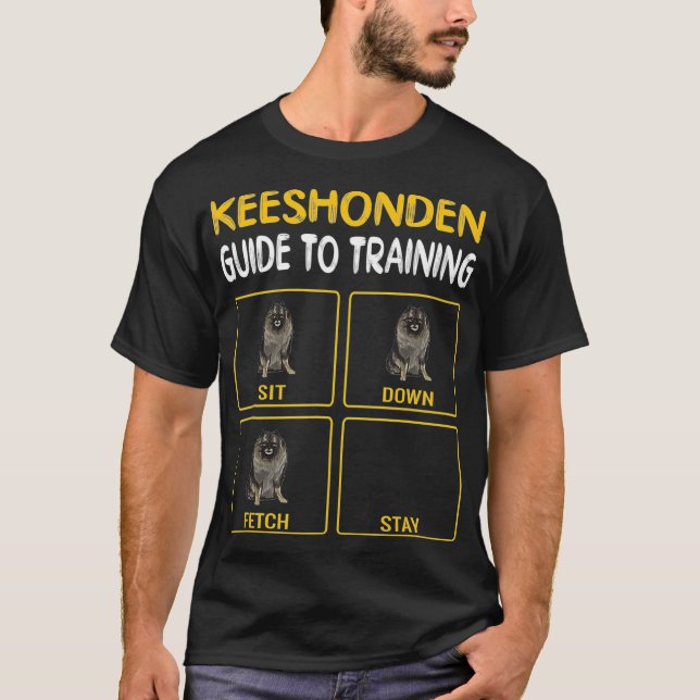Keeshond Guide To Training Dog Obedience T-Shirt (Front)