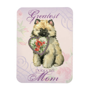 Keeshond Heart Mum Magnet