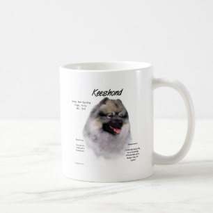 Keeshond History Design Coffee Mug