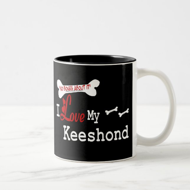 Keeshond (I Love) Mug (Right)