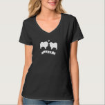 Keeshond Love - Dog Silhouettes w/ Heart T-Shirt<br><div class="desc"></div>