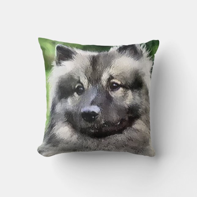 Keeshond Lovers Art Gifts Cushion (Front)