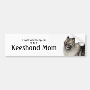 Keeshond Mom Bumper Sticker