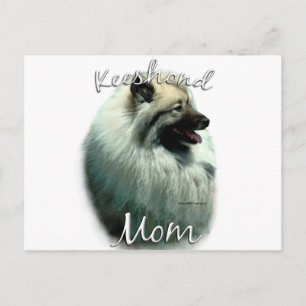 Keeshond Mum 2 Postcard