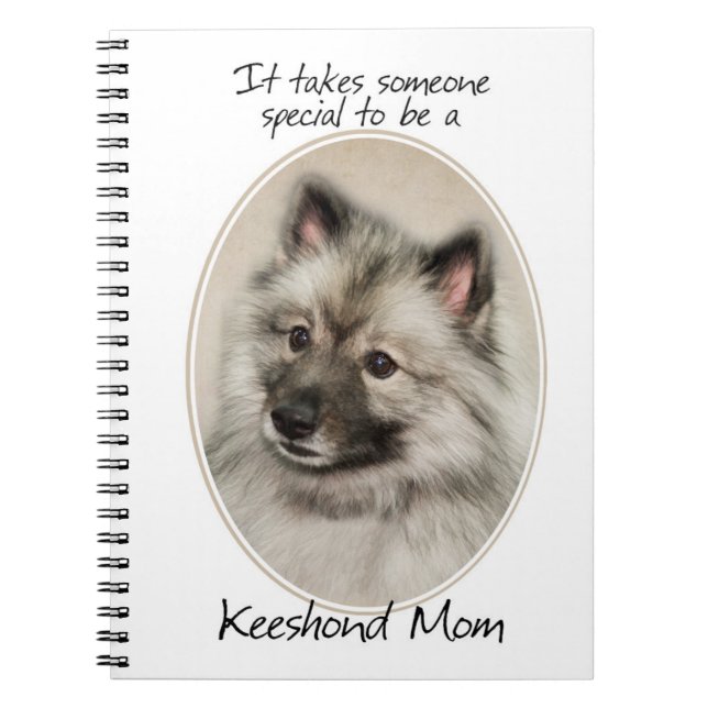 Keeshond Mum Notebook (Front)