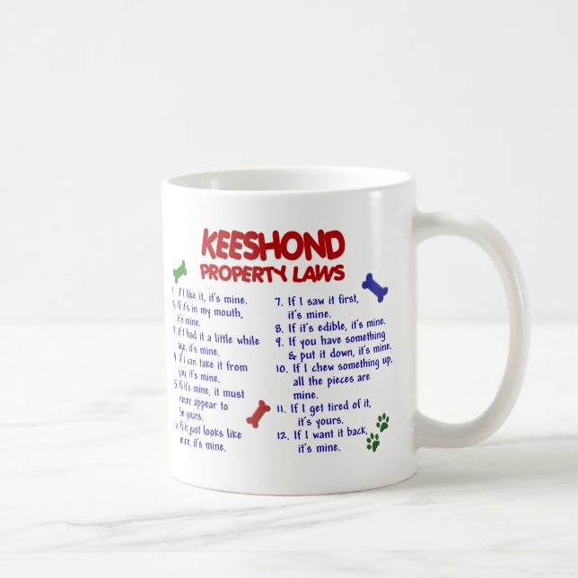 KEESHOND PL2 COFFEE MUG (Right)