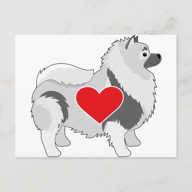 Keeshond Postcard (Front)