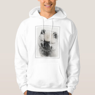 Keeshond Puppy Drawing - Cute Original Dog Art Hoodie