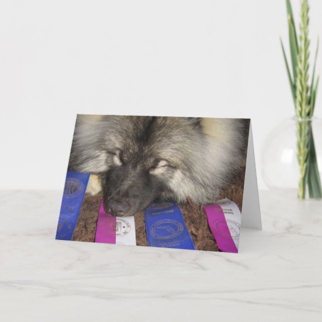 Keeshond Show Puppy Card (Front)