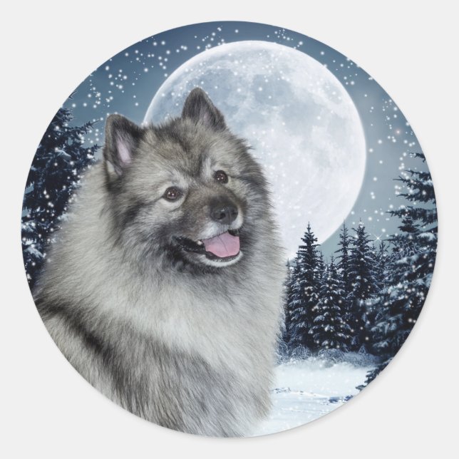 Keeshond Stickers (Front)