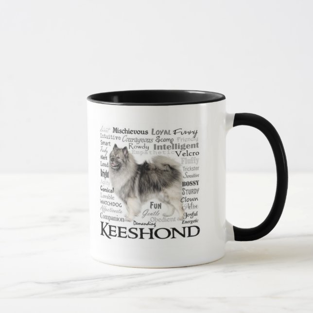 Keeshond Traits Mug (Right)