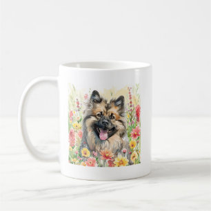 Keeshond Watercolor Mug