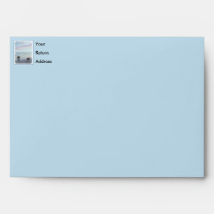 Keeshonds at the Seashore Painting Dog Art Envelope