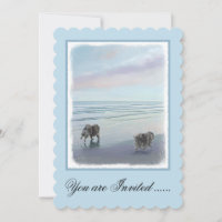 Keeshonds at the Seashore Painting Dog Art