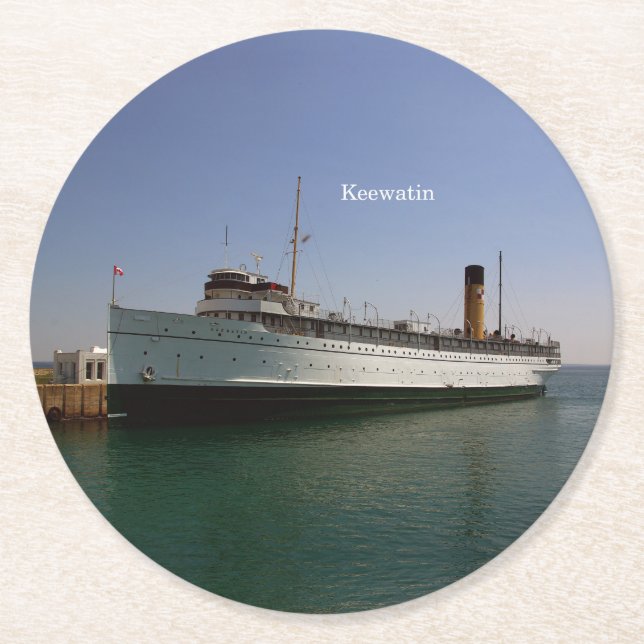 Keewatin paper coaster (Front)
