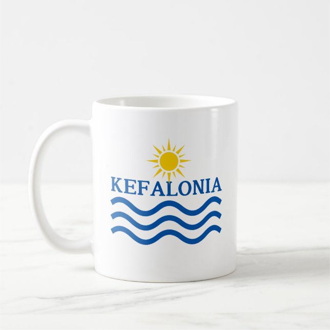 KEFALONIA Sun Waves Coffee Mug (Left)