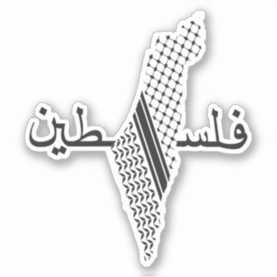 Keffiyeh Palestine Pattern Map