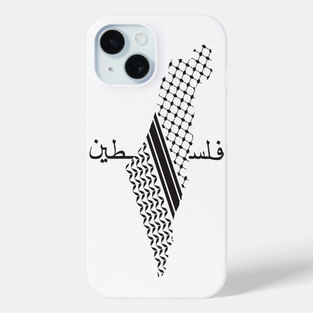 Keffiyeh Palestine Pattern Map Case-Mate iPhone Case (Back)