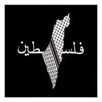 Keffiyeh Palestine Pattern Map