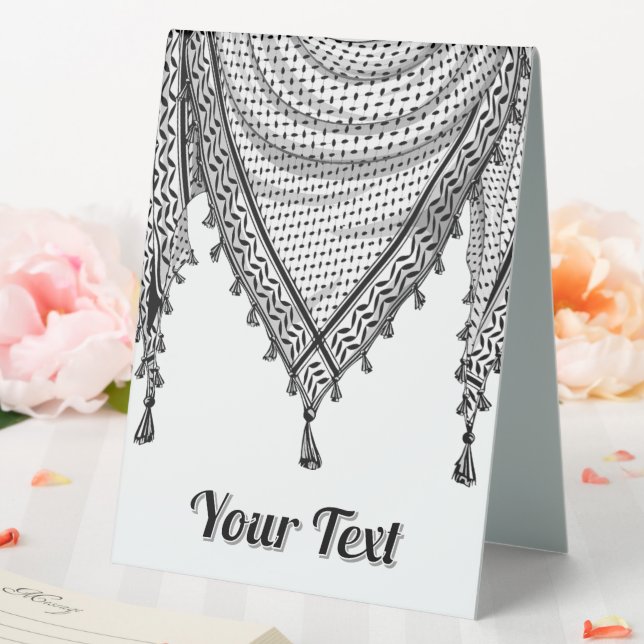 Keffiyeh Palestinian Scarf Traditional Fabric (In SItu (Wedding))