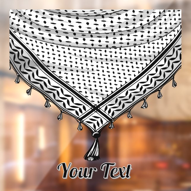 Keffiyeh Palestinian Scarf Traditional Fabric (Sheet 2)
