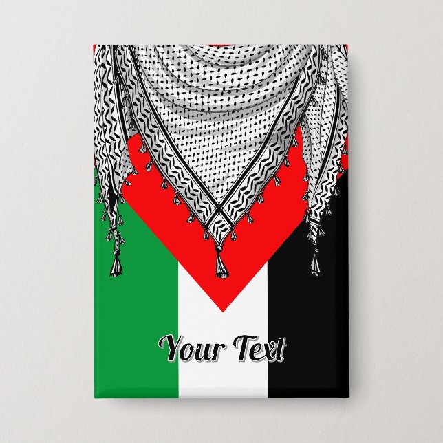 Keffiyeh Palestinian Scarf Traditional Fabric (Front)