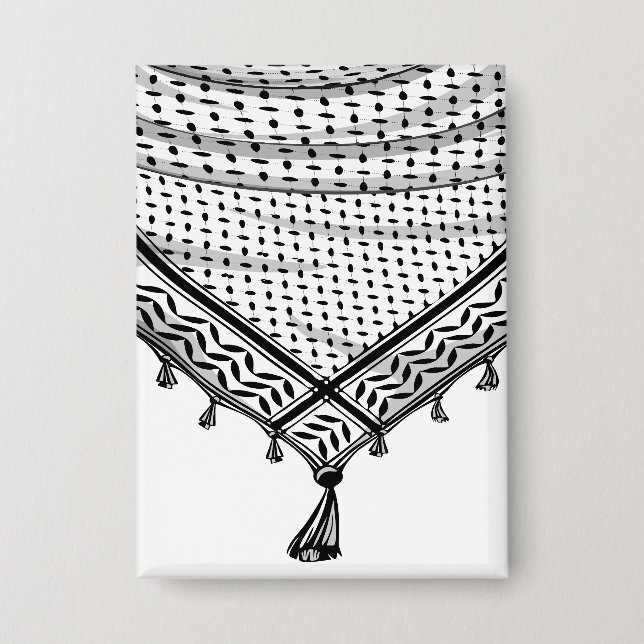 Keffiyeh Palestinian Scarf Traditional Fabric (Front)