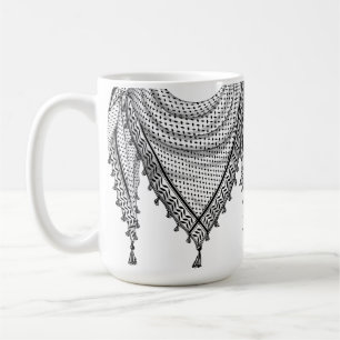 Keffiyeh Palestinian Scarf Traditional Fabric Coffee Mug