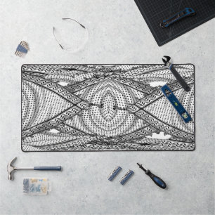 Keffiyeh Palestinian Scarf Traditional Fabric Desk Mat