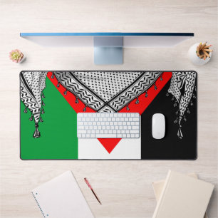 Keffiyeh Palestinian Scarf Traditional Fabric Desk Mat