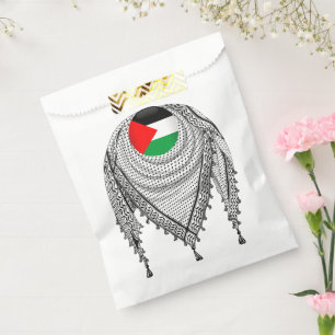 Keffiyeh Palestinian Scarf Traditional Fabric Favour Bag