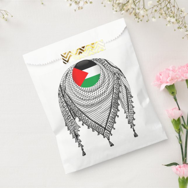 Keffiyeh Palestinian Scarf Traditional Fabric Favour Bag (Sealed)