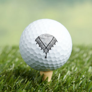 Keffiyeh Palestinian Scarf Traditional Fabric Golf Balls
