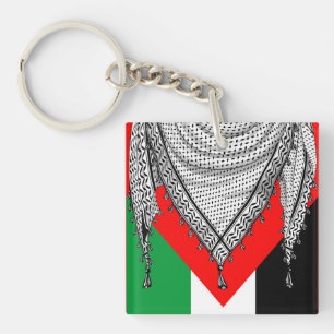 Keffiyeh Palestinian Scarf Traditional Fabric Key Ring