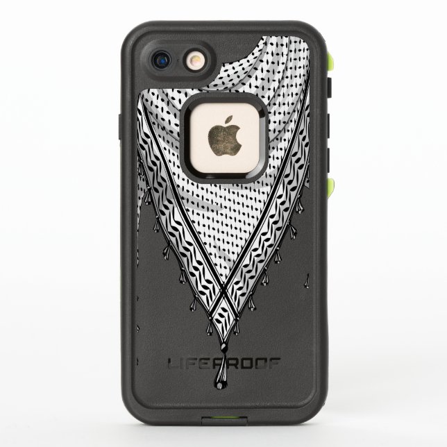 Keffiyeh Palestinian Scarf Traditional Fabric LifeProof iPhone Case (Back)