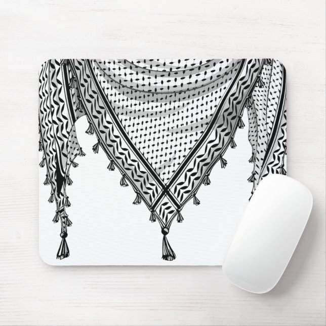 Keffiyeh Palestinian Scarf Traditional Fabric Mouse Pad (With Mouse)