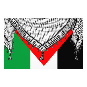 Keffiyeh Palestinian Scarf Traditional Fabric Photo Print