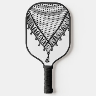 Keffiyeh Palestinian Scarf Traditional Fabric Pickleball Paddle