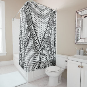 Keffiyeh Palestinian Scarf Traditional Fabric Shower Curtain