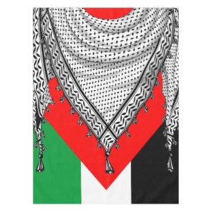 Keffiyeh Palestinian Scarf Traditional Fabric Tablecloth