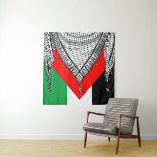Keffiyeh Palestinian Scarf Traditional Fabric Tapestry