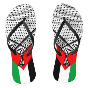 Keffiyeh Palestinian Scarf Traditional Fabric Thongs