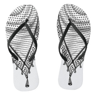 Keffiyeh Palestinian Scarf Traditional Fabric Thongs